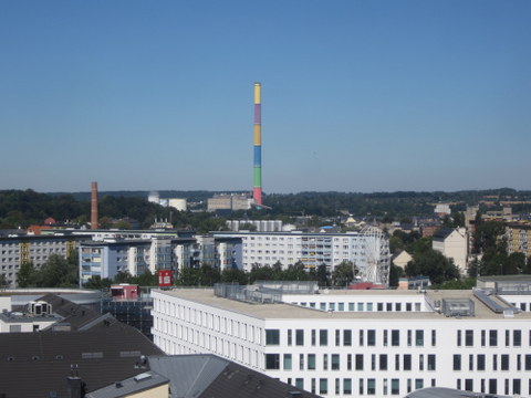 Blick über die Stadt Chemnitz 
