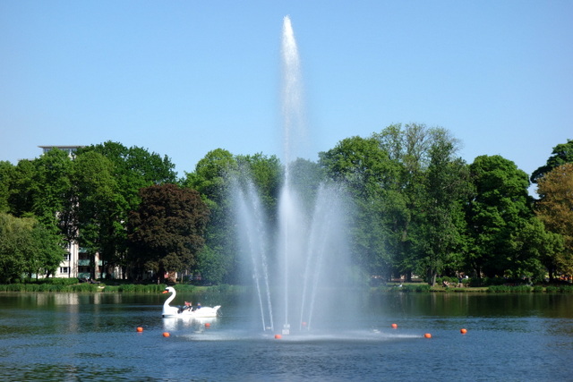 Der Schlossteich in Chemnitz.